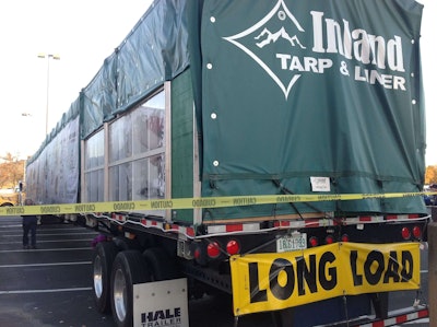 Capitol Christmas tree, loaded, wrapped