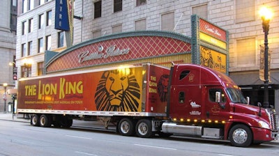 Merch on the prowl: Robert Highsmith sent in this shot of a staged unit outside the Cadillac Palace theater in Chicago.