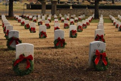 Wreaths at Nashville National Cemetery