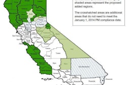 California NOx-exempt areas with proposed additions
