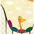 giraffe on a roller coaster
