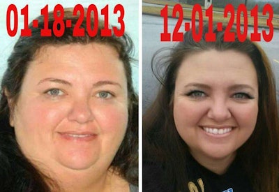 Bettina Cameron, before and after her lifestyle change. I’d last spoke with Cameron as part of reporting of the 9/11 10th anniversary story, which you can read via this link.