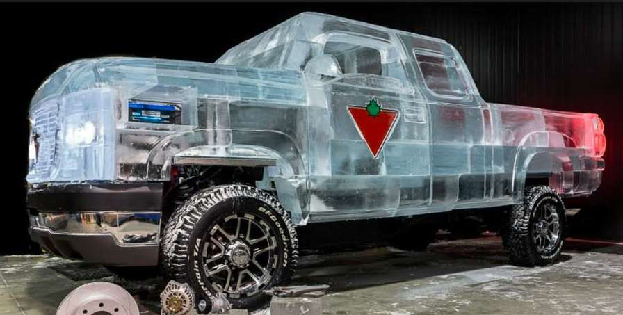 Canadian Tire ice truck