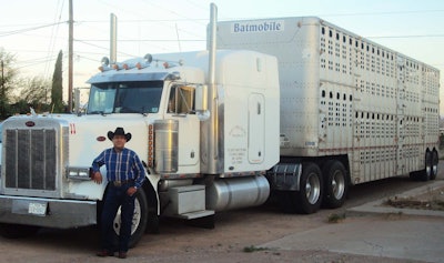 This South Texas Pete is the pride and joy of Gerardo Lopez — hauling you-know-what (rhymes with “full”).