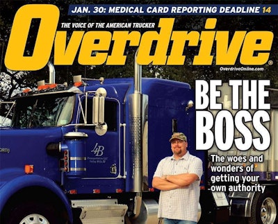 Overdrive‘s January cover story charted the particulars of gaining operating authority. The New Entrant test FMCSA is crafting would put yet another step in that process. Find Part 1 of the story via this link.
