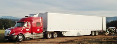 Merry Christmas — three weeks late: Joe Baeza sent in this shot of a pickup of Christmas trees in the “mountains in Oregon” South to light up the front windows of homes along the Southern California coast.