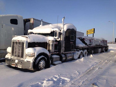The two views above come by way of Jim Gorgone from a location in Peru, Ind., at -15 degrees. Portions of I-65 and other areas in Indiana (including all of Indianapolis) at times through the morning were shut to all traffic after the double-whammy of snow and extreme cold. Stay safe out there, drivers. Send any closure reports to us on our Facebook page and we’ll share. Alternately, hit us at Twitter here.
