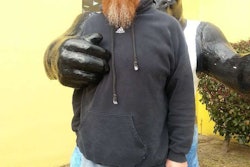 George Parker with Gorilla