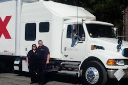 Andy and Myrian Johnson and FedEx Custom Critical truck