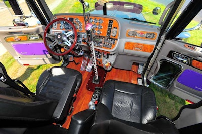 The interior’s gauges and switches were chromed, the gear stick extended and the floor decked out in hardwood.