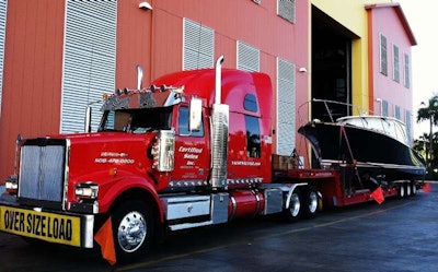 Another boat delivery for a client of Bob Bethel of Certified Marine Transport in this 2009 Western Star.