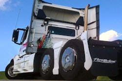 FlowBelow’s Tractor AeroKit system of aerodynamic devices includes wheel covers and is designed to work with many different wheel and tire configurations, including super singles.