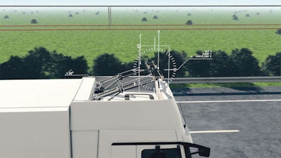 Intelligenter Stromabnehmer ermöglicht volle Flexibilität des Lkw / Intelligent pantograph enables full vehicle flexibility