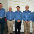 Goodyear’s Gary Medalis, center, joins Highway Hero finalists, from left, Tim Horton, Scott Rosenberg, Ivan Vasovic and Bryan Dunn.