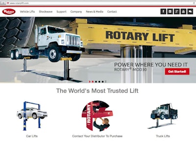 New Rotary Lift Homepage