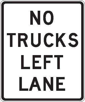 no_trucks_left_lane sign