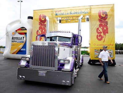 Austin Ashley’s 2007 Peterbilt 379 won Best of Show, first runner up.