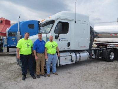 Left to right: Don Schmidt, Richard Gatton and Kevin ‘Cornholio’ Young of the JBC Hotline crew at MATS.