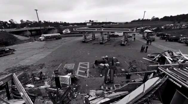 Loves truck stop in Choctaw OK tornado