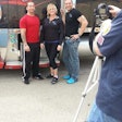 George behind the camera, doing pics and filming the first video installment for the Maxx Fitness Team; Left to right: Jesse, Aly and Jason.