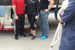 George behind the camera, doing pics and filming the first video installment for the Maxx Fitness Team; Left to right: Jesse, Aly and Jason.