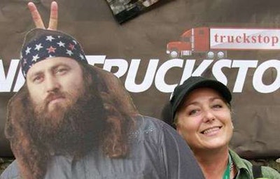 Wendy with duck man