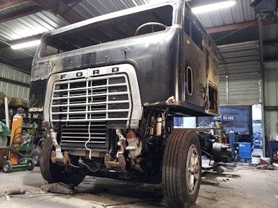 After the chop, the team lowered the truck nine inches, resisting the urge to air-bag the hot rod. Such trucks “look great slammed down, but you’ve got to air it up” again, ultimately. “We made this one as low as we could get it” by trial and error, says Mariani.