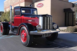 This 1939 Peterbilt 260 was the first-ever complete Peterbilt built for a trucking company. It was just one of 15 made that year by the truck maker. In recent years, it’s been restored, and it is now on display at Peterbilt’s Texas headquarters.