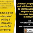 OOIDA’s “Fighting for Truckers” website includes this linked form facilitating drivers’ letters to their Congressional reps over the issue of a proposed insurance-minimum hike for carriers.