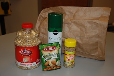 These ingredients are all you need for delicious homemade popcorn.