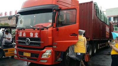 Roughly 70 percent of the trucks on the road in China are owned and driven by single-truck owner-operators, our guides said.