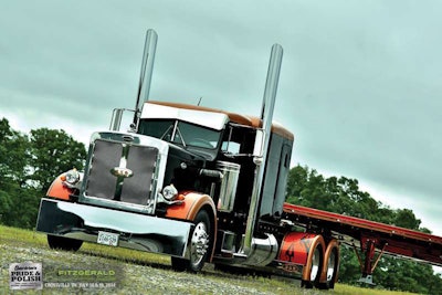 Michael Manuel, 1984 Peterbilt 359 and 2003 Benson flatbed