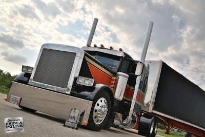 Eric Bilgo, 1995 Peterbilt 379 and Mac trailer