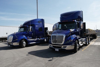 The side-by-side test drives involved two ProStar tractors, one with an Eaton AMT and the other with Allison’s fully automatic TC10.