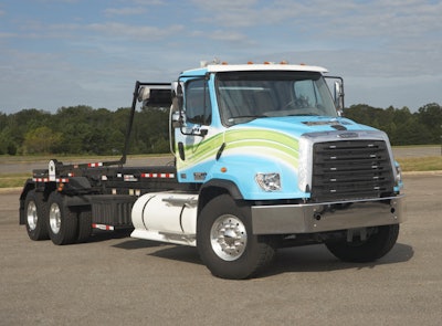 The Cummins Westport ISX12 G-powered Freightliner 114SD will be available next year.