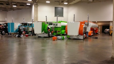 Competitors in the Working Combo category in the Pride & Polish National Championship.