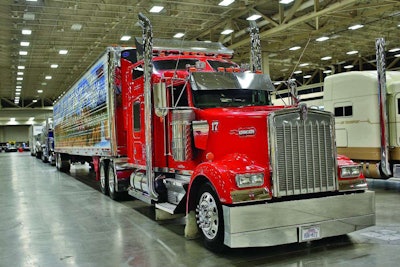 Dustin Pope’s 2003 Kenworth W900L and Utility trailer