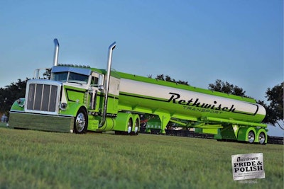 Bill Rethwisch qualified to compete by winning Best of Show at the 2014 PDI Dyno Event and Truck Show with his 2013 Peterbilt 389 and Polar tanker, allowing him and the truck to defend their 2014 Pride & Polish championship.