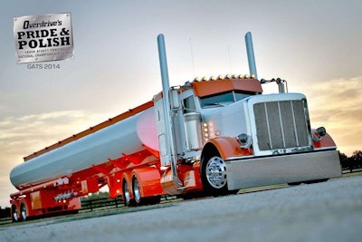 Small fleet owner Bill Rethwisch won the Working Combo category at last year’s PDI show with his 2012 Peterbilt 389 and tanker combo.
