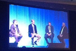 “Connected fleet” panelists at the CVOC: Jim Coffren is at the far right.