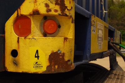 Container chassis clean inspection sticker