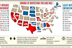 Inspection intensity map
