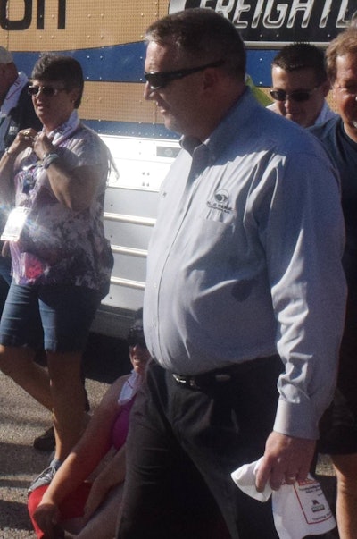 Joey Slaughter at the Great American Trucking Show TSG health walk