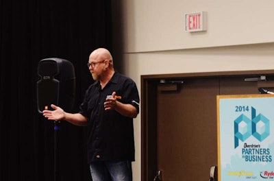 Kevin Rutherford presenting at Overdrive’s Partners in Business seminar.