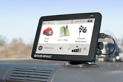 Rand McNally’s updated TND 730 unit.