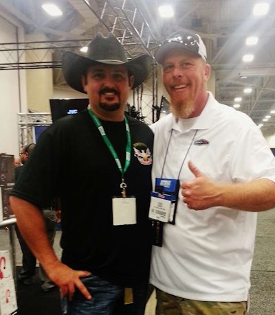 Tony Justice (left), George Parker