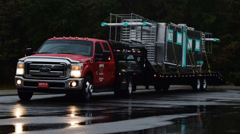 Jeff Ward's hotshot, in the rain