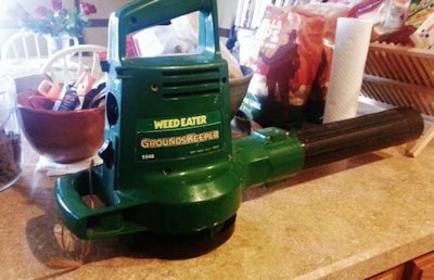 Because everybody needs a leaf blower in the kitchen…