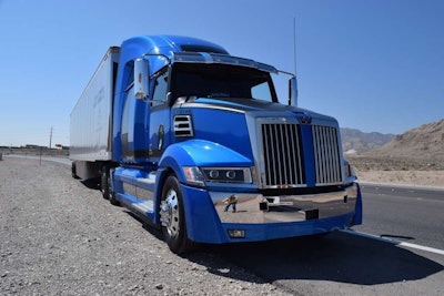 The 5700XE is the first Daimler truck to offer a vertically integrated powertrain. The only non-Daimler drivetrain component offered is an Eaton 10-speed manual transmission.