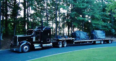 The 2005 Kenworth W900L Lundberg formerly owned.